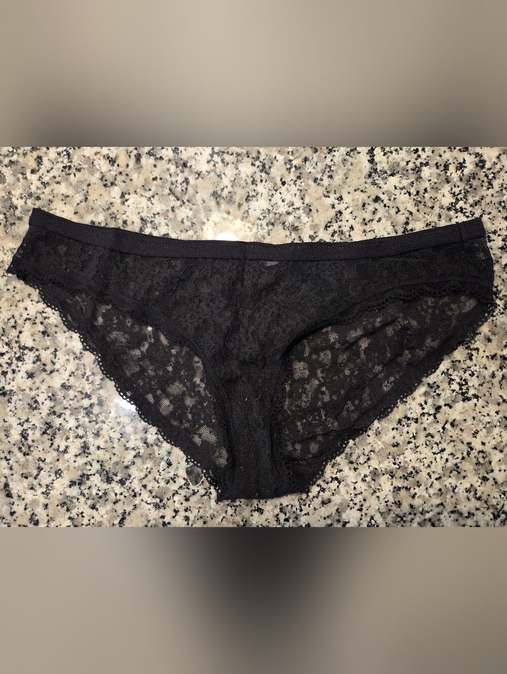 Victoria's Secret Black Lace Bikini Panty